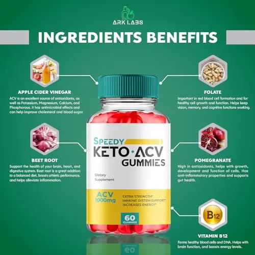 Speedy Keto ACV Gummies Advanced Weight Loss, Speedy Keto ACV Gummies 1000MG Ark Labs Au supplements