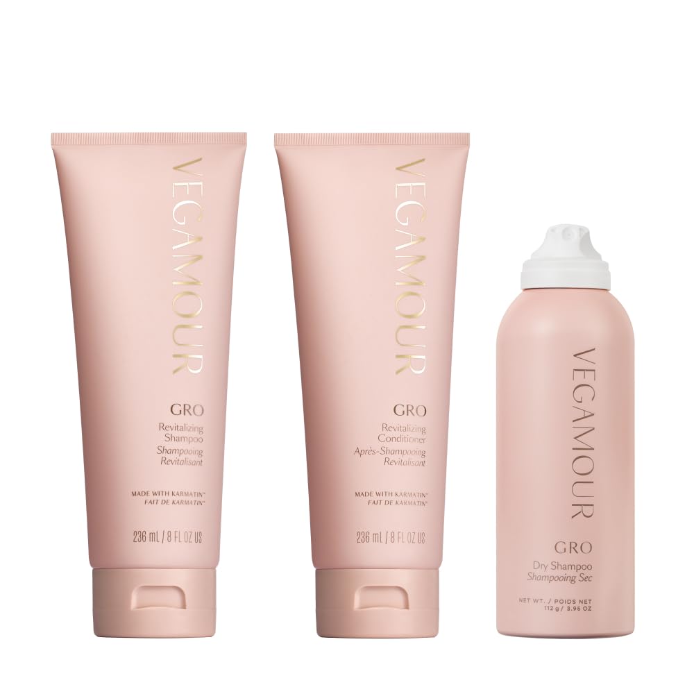 Vegamour The Everyday Kit Includes GRO Revitalizing Shampoo & Conditioner and GRO Dry Shampoo for Thinning Hair VEGAMOUR Au supplements