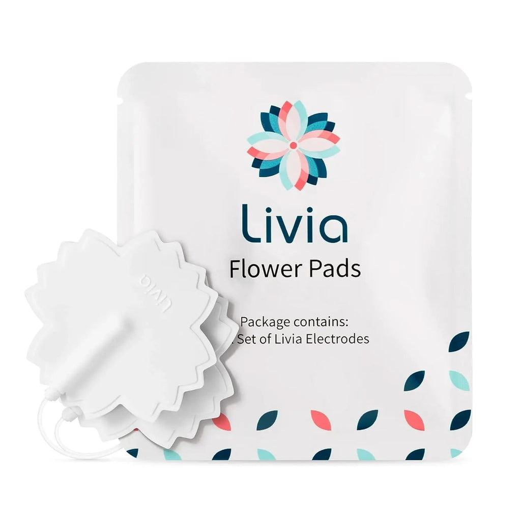 Livia Flower Pads | Electrodes Menstrual Pain Relief Device | Compact, Lightweight, Discreet | Skin-Friendly & Easy to Apply | 1 Set of Electrodes Livia Au supplements