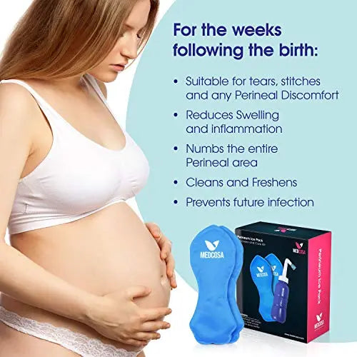 Medcosa Female Ice Pack and Perineal Bottle Set | Reusable Perineal Cold Packs & Portable Bidet Spray BottleMedcosa Female Ice Pack and Perineal Bottle Set | Reusable Perineal Cold Packs & Portable Bidet Spray Bottle Medcosa Au supplements