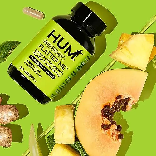HUM Flatter Me Supplement for Daily Bloating - 18 Full Spectrum Digestive HUM Au supplements