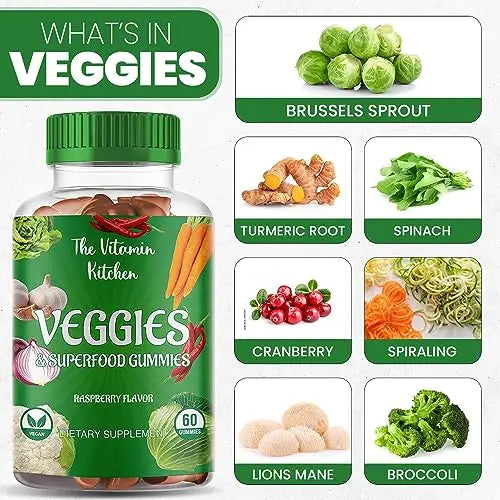 The Vitamin Kitchen Fruit and Veggies Gummies-120 Chews 60 Super Fruits The Vitamin Kitchen Au supplements