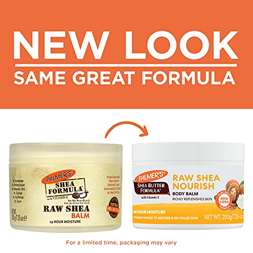 Palmer's Shea Butter Formula Raw African Shea Butter Balm, Nourishing Body Moisturizer
