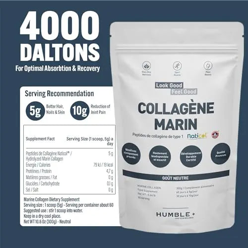 Naticol® Marine Collagen Powder - 300g Pack - Natural Source - Neutral Taste - Joint Comfort HUMBLE+ Au supplements