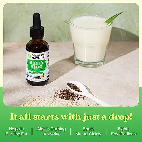 Green Tea Extract - 1000mg - 50% EGCG - Green Tea Liquid Drops, 4x more Powerful than Drops Of Nature Au supplements