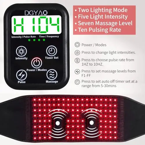 TUOYR Cordless Red Light Therapy Belt for Back Pain Relief with 10000mAH Power Bank TUOYR Au supplements