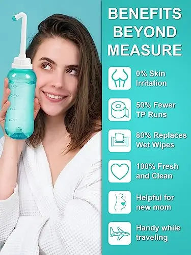 Peri Bottle for Postpartum & Perineal Care,Portable Travel Bidet for Personal Hygiene Cleaning,16.9 OZ PropoDusche Au supplements