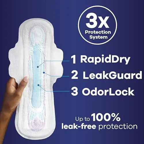 Always Ultra Thin Feminine Pads for Women, Size 5, Extra Heavy, Overnight Absorbency Always Au supplements