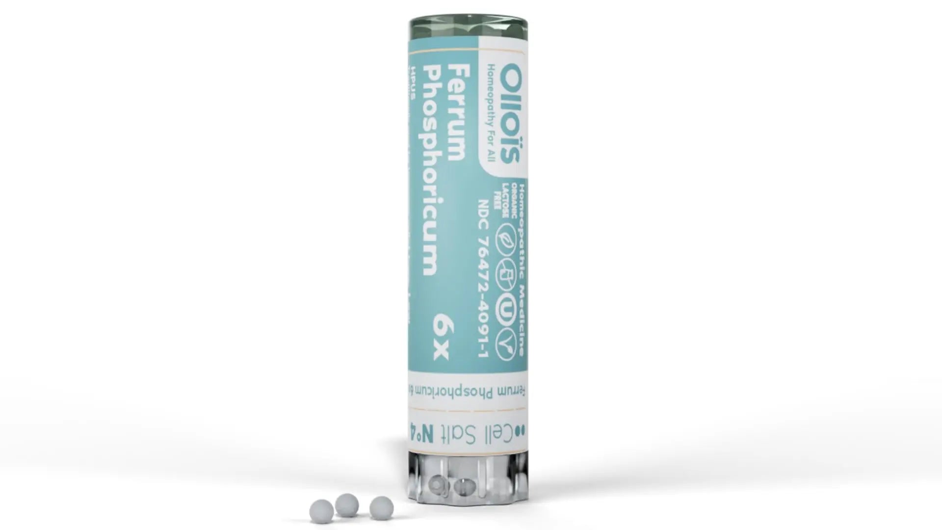 Ferrum Phosphoricum- OLLOIS - Organic & Vegan, Kosher Certified, Cell Salt #4 (Approx. 80 pellets) OLLOÏS Au supplements