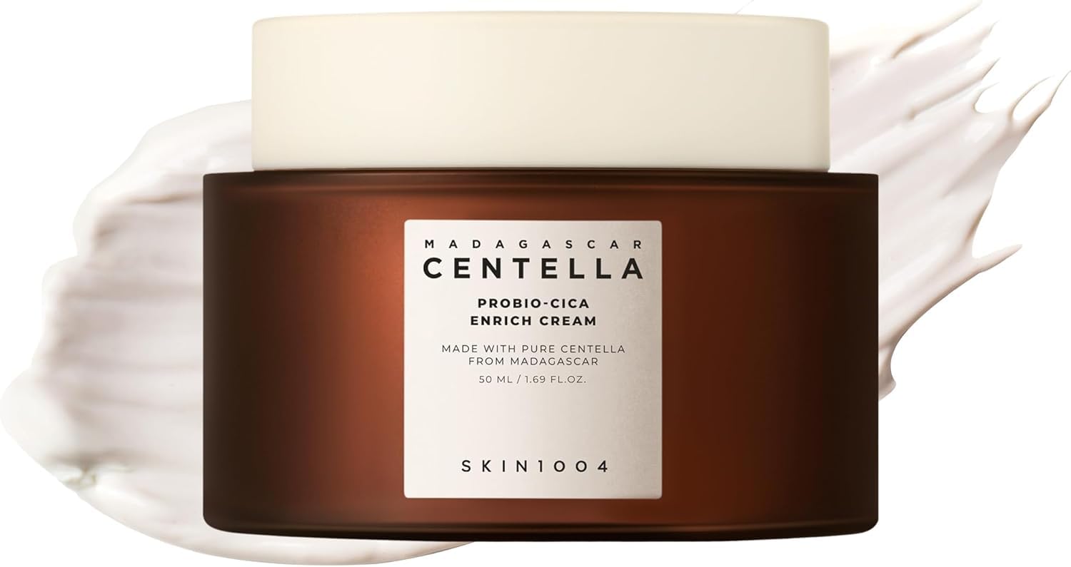 SKIN1004 Probio Cica Enrich Cream 1.69 fl.oz, 50ml, Korean Face Moisturiser, Night Face Cream with Madagascar Centella, Hydrating Moisturizer
