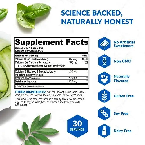 BioTrust Ageless Muscle Builder - Micronized Creatine Monohydrate Powder with HMB BioTrust Au supplements