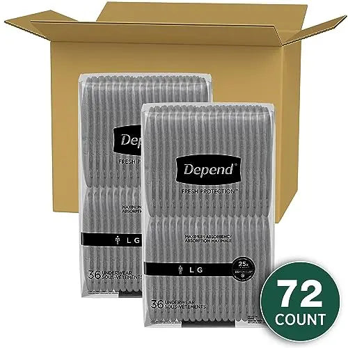 Depend Fresh Protection Adult Incontinence Underwear for Men Depend Au supplements