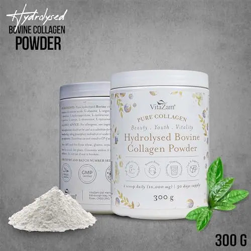Vitazam Bovine Collagen Peptides - Hydrolyzed Type 1 & 3 Collagen Powder Protein Supplement for Healthy VitaZam Au supplements