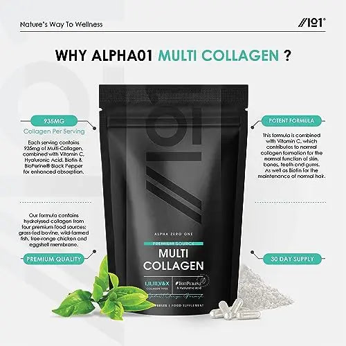 Multi Collagen Protein - Types I, II, III, V & X - Wild Caught Marine, Grass Fed Bovine, Eggshell Revive Naturals Au supplements