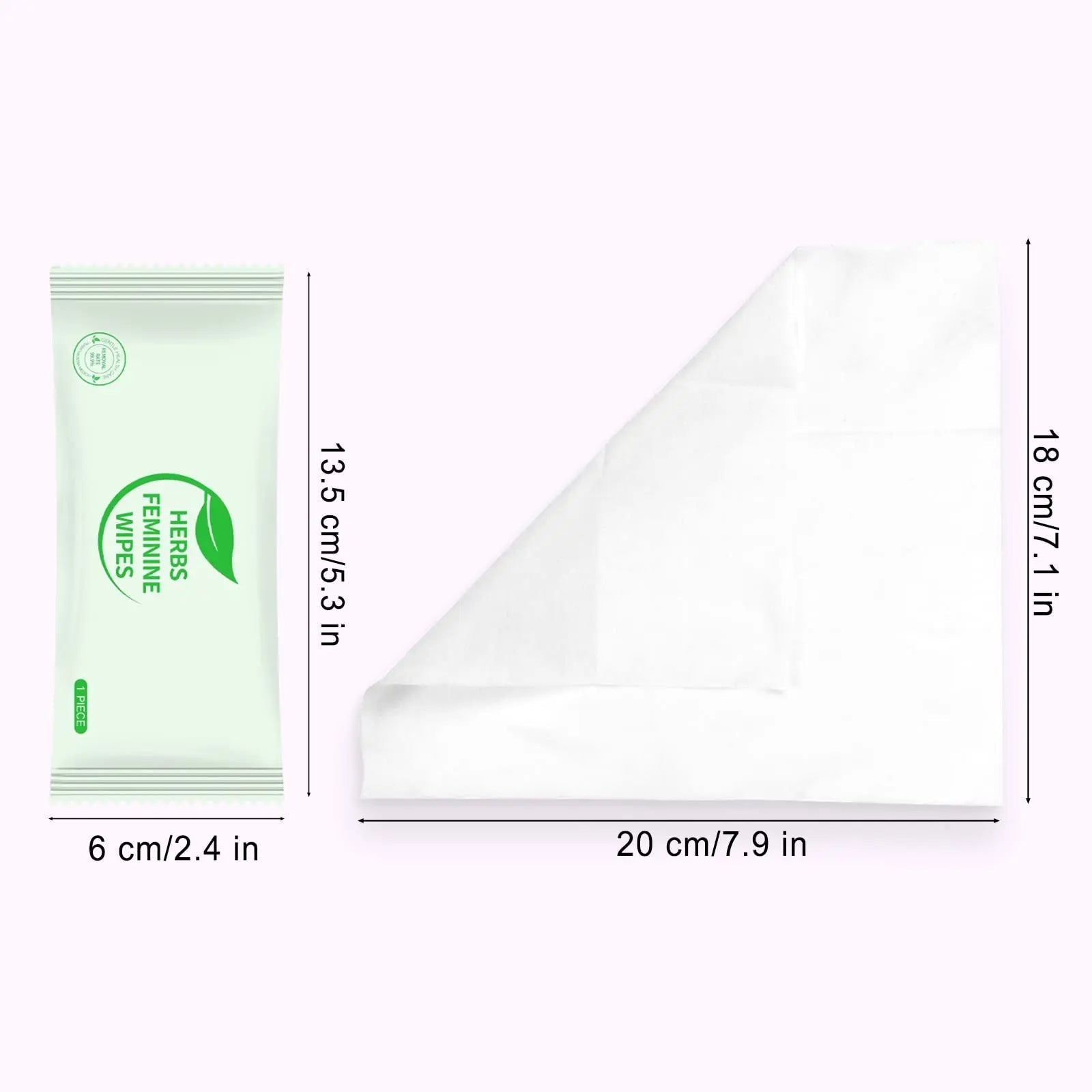 Hipruict Travel Feminine Hygiene Wipes,50 Count Intimate Wipes Feminine Care,Ph Balanced Hipruict Au supplements