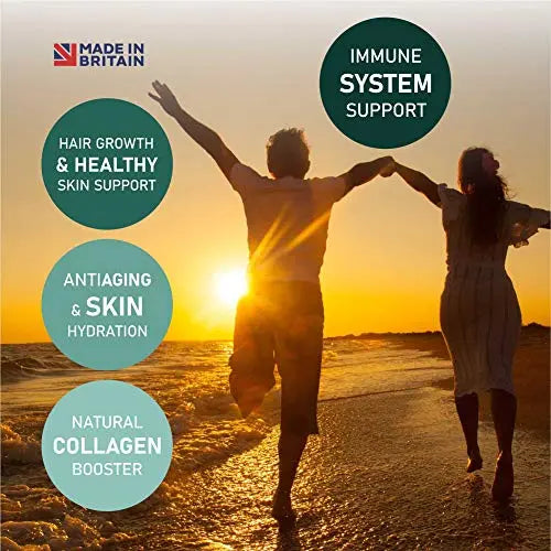 Marine Collagen Capsules 2000mg, Hyaluronic Acid, Silica, Biotin, Vitamin A, E & C Hair Revite Au supplements