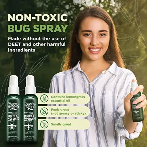 Deet-Free Insect & Mosquito Repellent Pack of 2 (8 oz) – Nice Smelling Medella Naturals Au supplements
