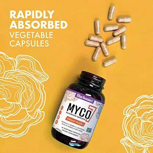 Bluebonnet Nutrition Myco-7 Mushroom Defense – 7 Organically Grown U.S. Whole Bluebonnet Au supplements