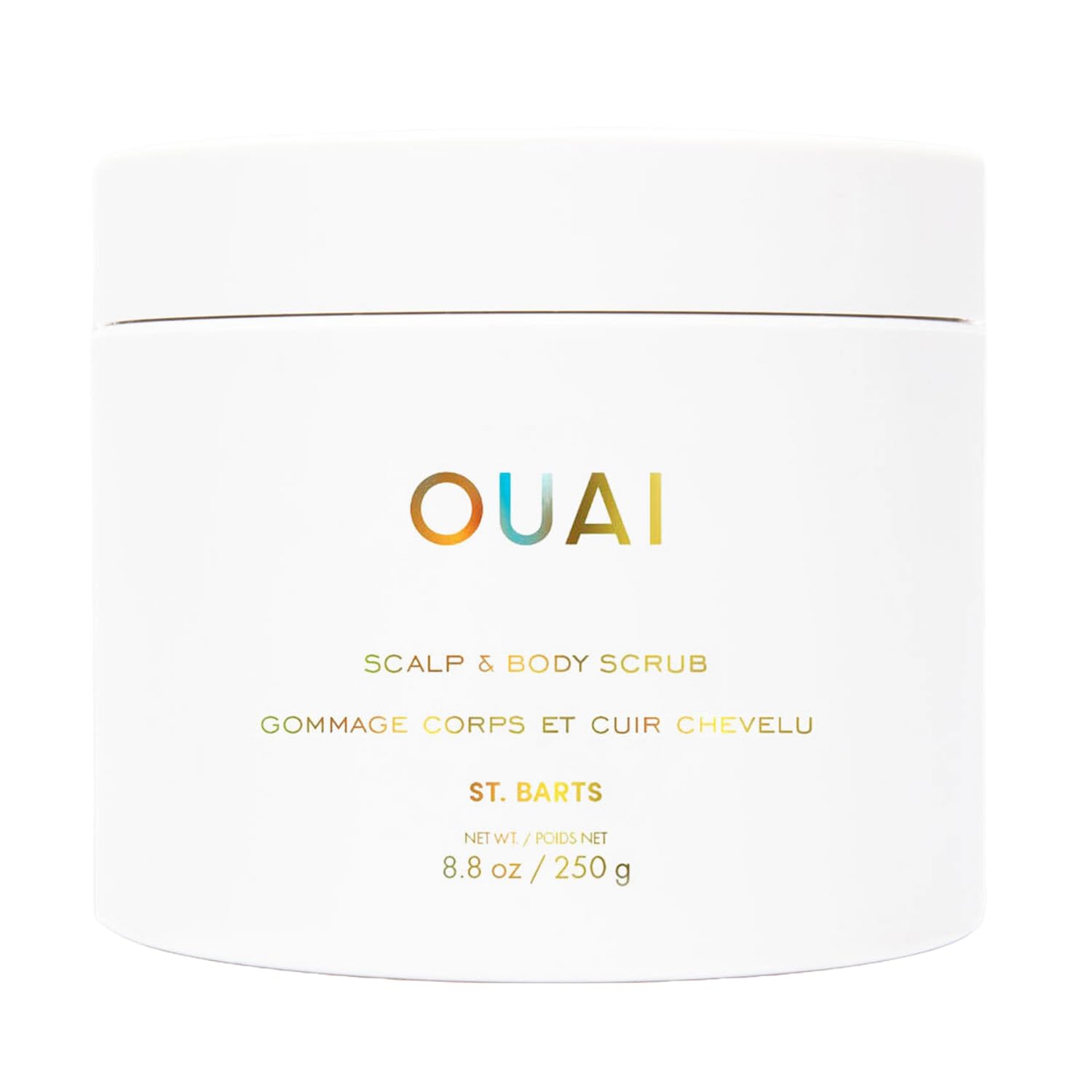 OUAI Scalp & Body Scrub, St. Barts - Exfoliating Body Scrub with Sugar & Coconut Oil Blend for Smooth, Moisturized Skin - Gentle Scalp Exfoliator for Removing Product Build Up (8.8 Oz) OUAI Au supplements