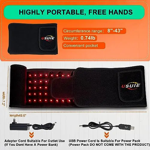 USUIE Red Light Therapy Belt, Infrared Light Therapy Wrap Red Light Therapy Device USUIE Au supplements