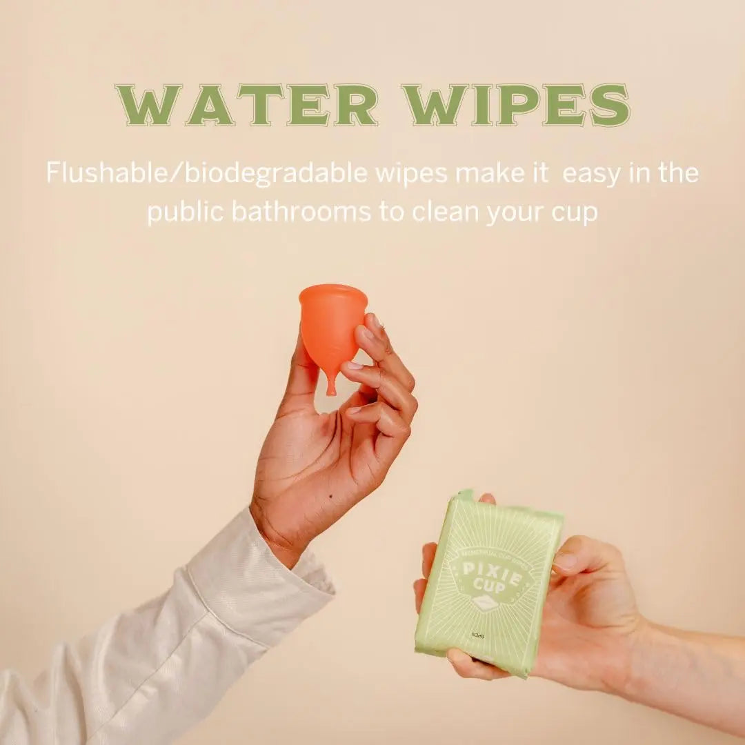 Pixie Cup Menstrual Cup Cleaner Kit - Sterilizer Wash, Public Restroom Carry Cup, 20 Wipes Pixie Cup Au supplements