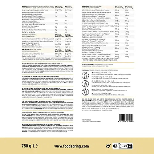 foodspring Vegan Protein Cookie Dough - 21g Protein per Shake to Build Muscle, B12, B6, folic Acid foodspring Au supplements