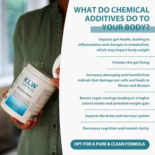 Marine Collagen Powder 10,000mg - with Vitamin C, Zinc, Biotin, Hyaluronic Acid - No fillers, sweeteners or additives KLW Nutrition Au supplements