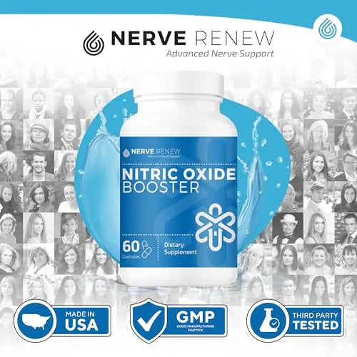 NERVE RENEW Nitric Oxide Booster - Nitric Oxide Supplement with L Arginine Hydrochloride NERVE RENEW Au supplements