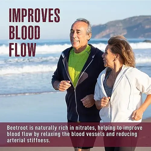 Beet Root Gummies with CoQ10, Energy, and Circulation Support, Pre Workout Nitric Oxide MDA Supplements Au supplements