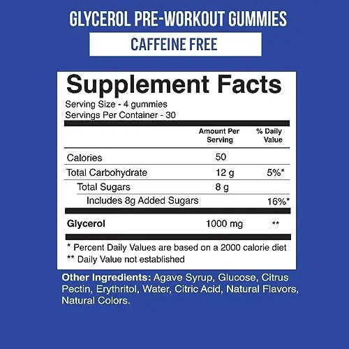 VitaPatch Premium Grade Glycerol Gummies Stim Free Pre Workout - Intense Pump VitaPatch Au supplements