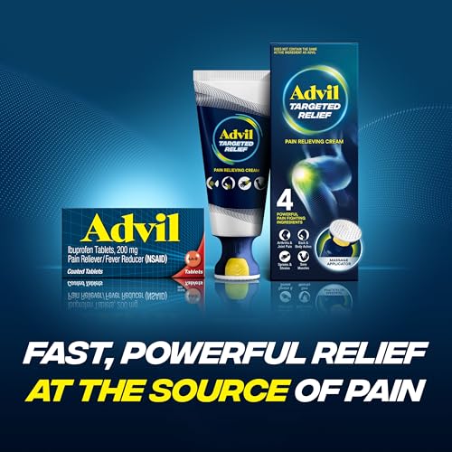 Advil Pain Reliever and Fever Reducer, Ibuprofen 200mg for Pain Relief - 24 Coated Tablets Advil Au supplements
