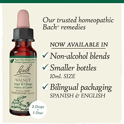 Bach Original Flower Remedies, Walnut for Adapting to Change (Non-Alcohol Formula) Bach Au supplements