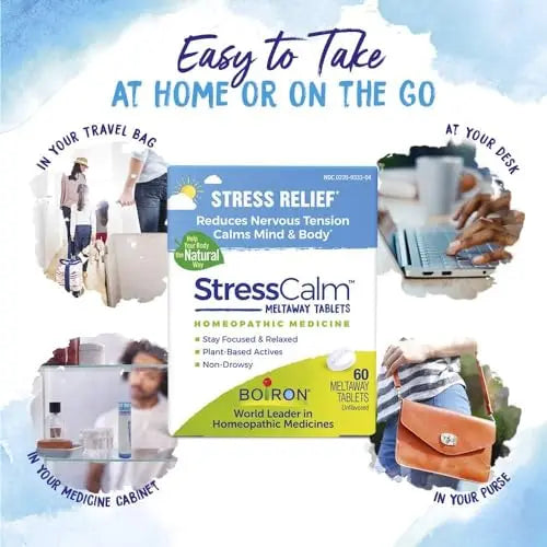 Boiron StressCalm for Relief of Stress, Anxiousness, Nervousness, Irritability, and Fatigue - 60 Count Boiron Au supplements