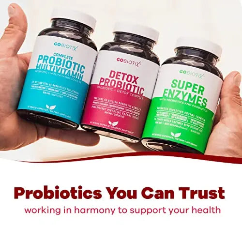 GOBIOTIX Detox Probiotic Supplement with Digestive Enzymes, Milk Thistle, Turmeric GOBIOTIX Au supplements