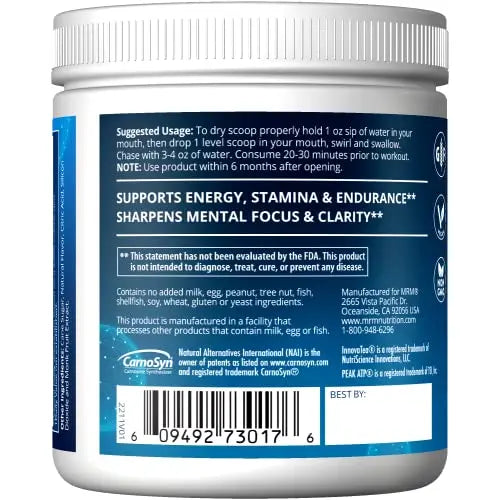 MRM Nutrition Driven Dry Scoop Pre-Workout Powder| Sour Berry Flavored| Pure Ingredients MRM Au supplements