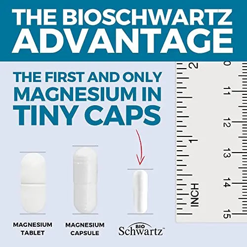 Magnesium Bisglycinate 100% Chelate No-Laxative Effect - Maximum Absorption BioSchwartz Au supplements