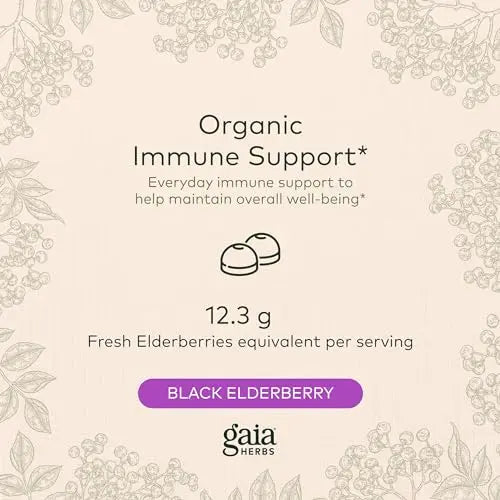 Gaia Herbs Black Elderberry (Sambucus Nigra) Extra Strength Gummies Gaia Herbs Au supplements