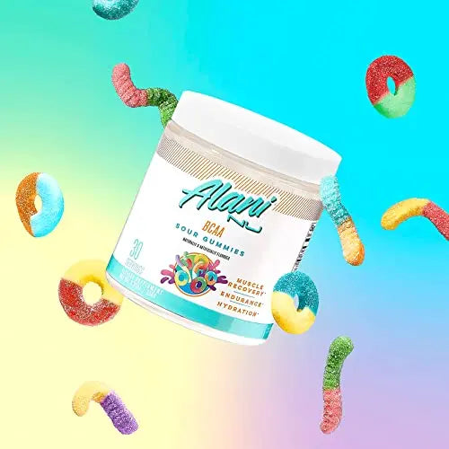 Alani Nu Rainbow Candy Pre Workout and BCAA Sour Gummies Post Workout Powder Alani Nu Au supplements