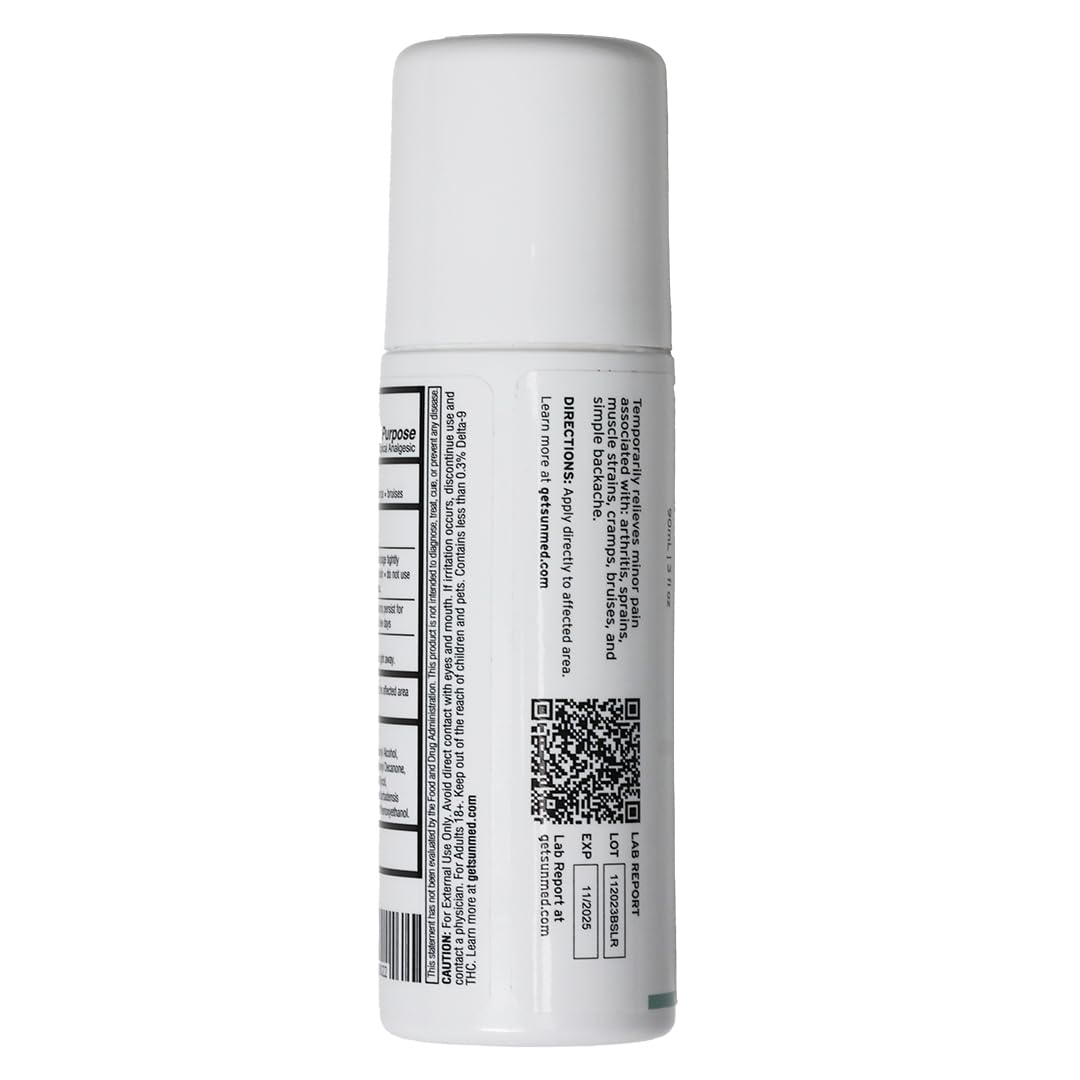 SUNMED Lidocaine 4% Roll-On Pain Relief – Targeted Topical Hemp Oil Extract for Muscle, Joint & Discomfort Relief – Portable Recovery Solution for Athletes – Quick Numbing Action, 3oz SUNMED Au supplements