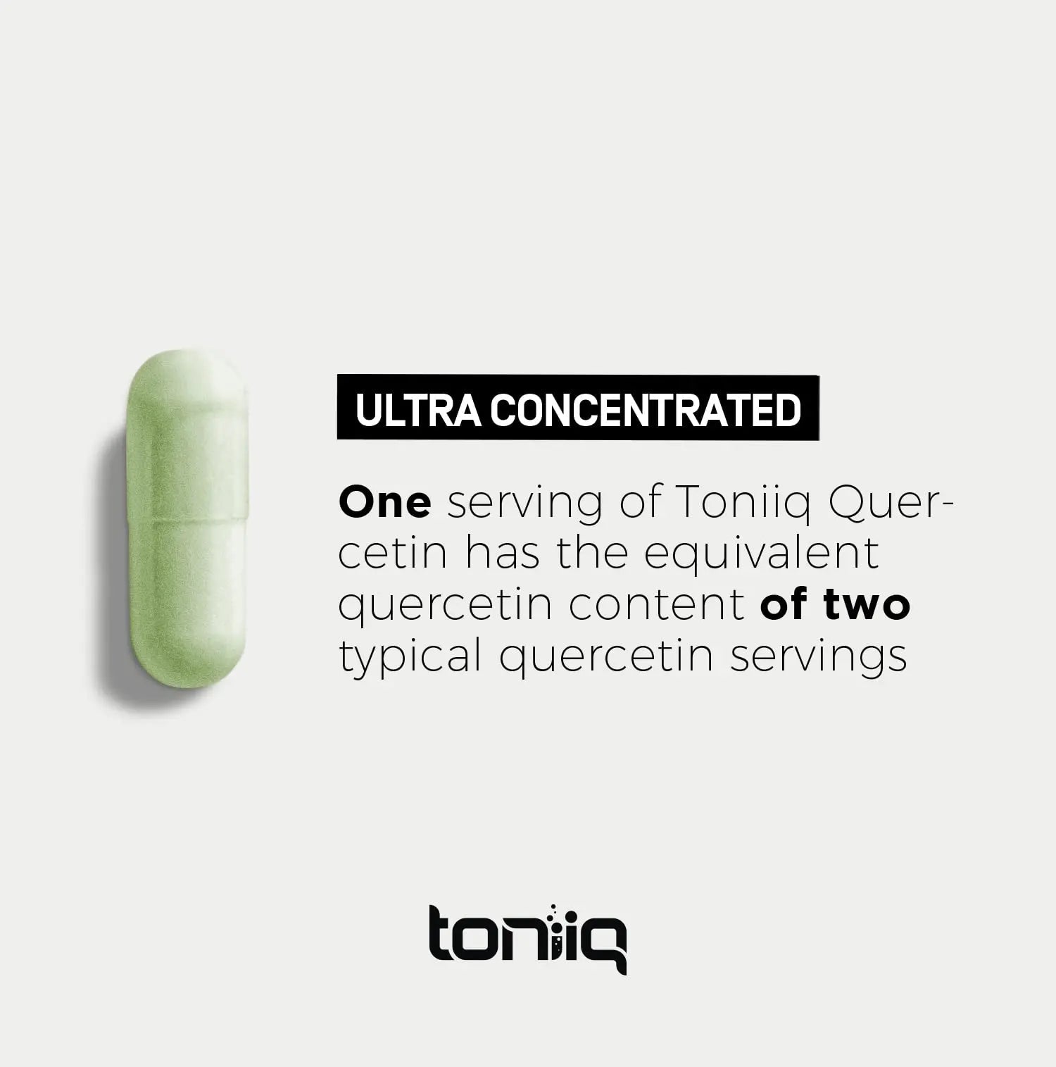 Toniiq Ultra High Purity Quercetin Capsules - 95%+ Highly Purified and Bioavailable Toniiq Au supplements