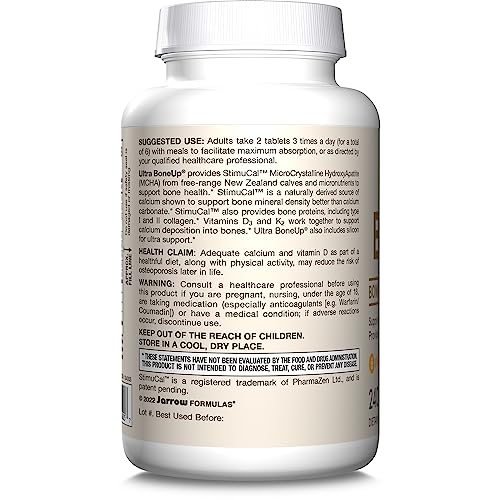 Jarrow Formulas® Ultra BoneUp®, Includes MK-7 and Silicon for Added Bone Support, 240 Bone Health Tablets Jarrow Formulas Au supplements