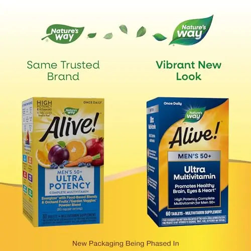Nature's Way Alive! Men’s 50+ Daily Ultra Potency Complete Multivitamin Nature's Way Au supplements