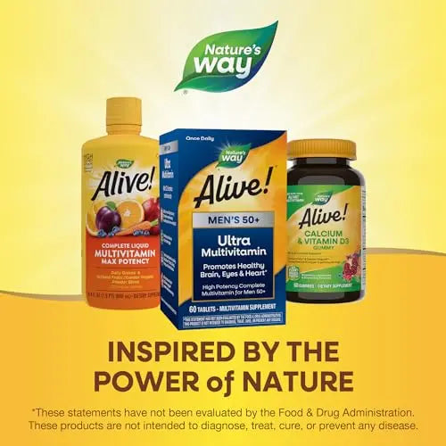 Nature's Way Alive! Men’s 50+ Daily Ultra Potency Complete Multivitamin Nature's Way Au supplements
