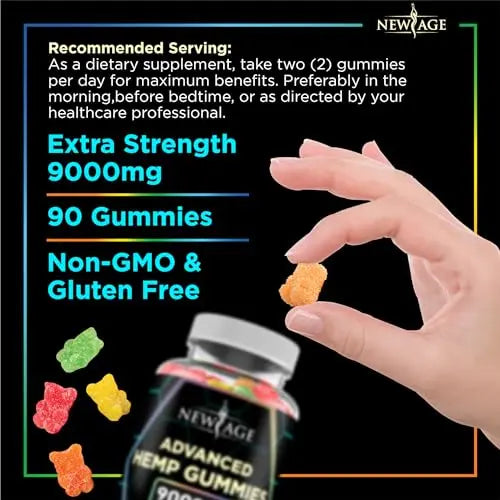 NEW AGE Naturals Advanced Hemp Gummies - Natural Hemp Oil Infused Gummies NEW AGE Au supplements