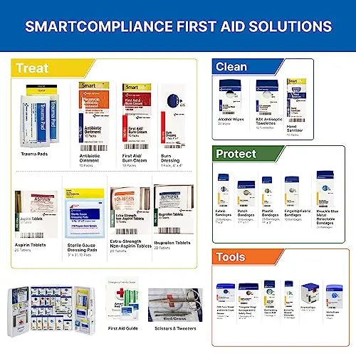 First Aid Only 1000-FAE-0103 50-Person SmartCompliance OSHA First Aid Kit First Aid Only Au supplements