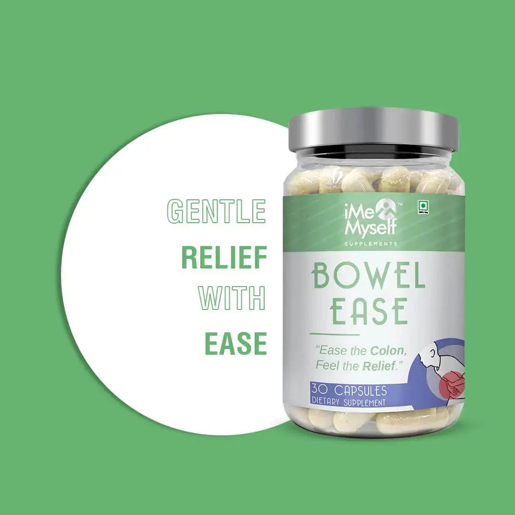 iMeMyself Bowel Ease – 30 Plant-Based Capsules | Gentle Bowel Support with Herbal Extracts & Vitamins iMeMyself Au supplements