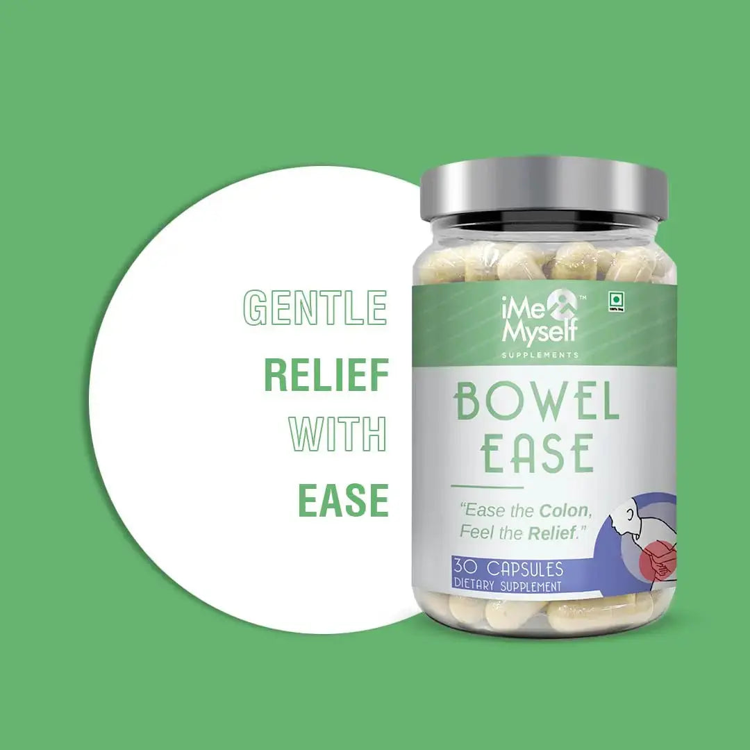 iMeMyself Bowel Ease – 30 Plant-Based Capsules | Gentle Bowel Support with Herbal Extracts & Vitamins iMeMyself Au supplements