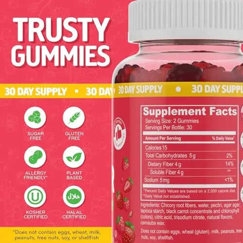 Desired Life Sugar Free Prebiotic Fiber Gummies for Adults and Kids Mixed Berry Flavor Desired Life Au supplements