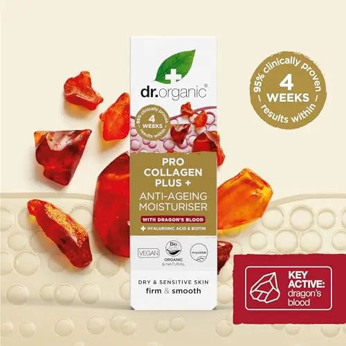 Dr Organic, Organic Pro Collagen with Dragons Blood, Natural, Vegan, Cruelty Free, Paraben & SLS Free, 50ml DR ORGANIC Au supplements