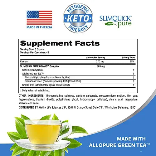 Slimquick Pure 3x Regular Strength Pills for Women to Help Achieve Weight Goals, Helps Metabolism SlimQuick Au supplements